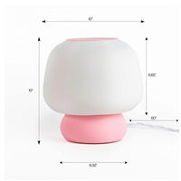 JONATHAN Y Mushroom Modern Classic Plant-Based PLA 3D Printed Dimmable LED Table Lamp , for Bedroom, Living Room, Foyer, Hallways, Dining Room, Dorms
