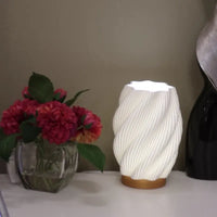 Aesthetic Spiral LED Lamp Dimmable Ambient Light with 3 Color Modes for Modern Home Decor Enhancing Room Ambiance Tiktokshop Aestheticroom Ledlamp Ambientlighting Cozyvibes Gift New