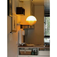 Sunset Orange Pendant Light – a Bold Fusion of Memphis Flair and Bauhaus Minimalism, This Vintage-Inspired Ceiling Lamp Brings Retro Charm to Modern Spaces. Adjustable Rgb Lighting Led Restaurant Lamp Led Corner Lamp