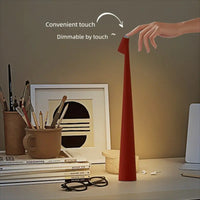 Elegant LED Desk Lamp, Touch Charging Reading Light, Bedroom Bedside Nightlight, High-End Ambiance Table Lamp, Ambient Table Lamp, Decorative Tall Stand, Home Decoration Lamp