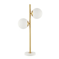 JONATHAN Y Amelie Coastal Vintage Iron LED Table Lamp , for Bedroom, Living Room, Foyer, Hallways, Dining Room, Dorms