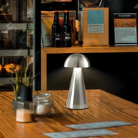Cordless Metal Desk Lamp, Touch Sensor Control LED Table Lamp,3 Color Stepless Dimmable Battery Powered Lamp
