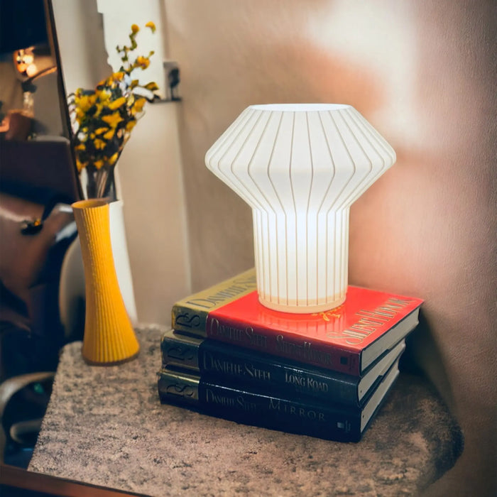 Small Table Lamp for Bedroom, Bedside Lamps for Nightstand, Minimalist Night Stand Light Lamp, Desk Lamp Kids Room Living Room Office Dorm, "Spaceshroom", Table Lamp, Bedside Nightstand Lamp, Simple Desk Lamp, Table Lamp for Living Room Office Study
