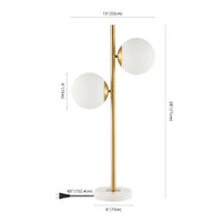 JONATHAN Y Amelie Coastal Vintage Iron LED Table Lamp , for Bedroom, Living Room, Foyer, Hallways, Dining Room, Dorms