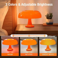 LED Mushroom Decorative Table Lamp, Christmas Light, Valentine'S Day Light, 3 Color Adjustable Romantic Art Desk Lamp, USB Powered, Dimmable Nightlight, Light, Decorative Mood Lamp