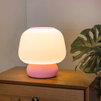 JONATHAN Y Mushroom Modern Classic Plant-Based PLA 3D Printed Dimmable LED Table Lamp , for Bedroom, Living Room, Foyer, Hallways, Dining Room, Dorms