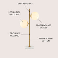 JONATHAN Y Amelie Coastal Vintage Iron LED Table Lamp , for Bedroom, Living Room, Foyer, Hallways, Dining Room, Dorms