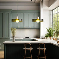 1K+ Creators Approved Vintage Glass Pendant Restaurant-Grade Hanging Light Modern Mood Lighting Adjustable Ambient Night Lamp with Orange-Green Ombre Texture