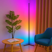 LED Gaming Corner Lamp - RGB Floor Ambience Light with App/Remote Control | 16M Colors, Music Sync & 68+ Dynamic Modes for Gaming Rooms