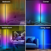 LED Gaming Corner Lamp - RGB Floor Ambience Light with App/Remote Control | 16M Colors, Music Sync & 68+ Dynamic Modes for Gaming Rooms