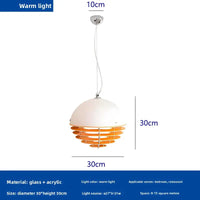 Sunset Orange Pendant Light – a Bold Fusion of Memphis Flair and Bauhaus Minimalism, This Vintage-Inspired Ceiling Lamp Brings Retro Charm to Modern Spaces. Adjustable Rgb Lighting Led Restaurant Lamp Led Corner Lamp