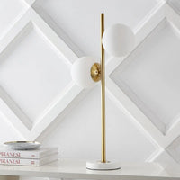 JONATHAN Y Amelie Coastal Vintage Iron LED Table Lamp , for Bedroom, Living Room, Foyer, Hallways, Dining Room, Dorms