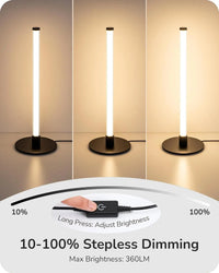 LED Table Lamp Modern Slim Bedside Lamp Stepless Dimming Modern Nightstand Lamp, Desk Lamps for Bedroom, Living Room Atmosphere Lighting